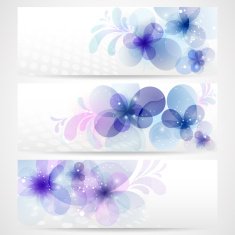 Flower Banners - Illustration