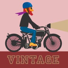 Vintage motorcycle label N5