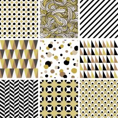 Set of abstract seamless patterns N24