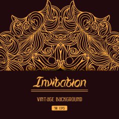 Abstract decoration vintage background Vector Christmas backdro N3