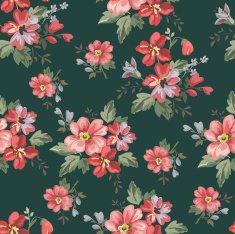 Seamless Vintage Flower Pattern N46