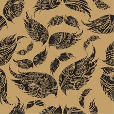 Seamless wings pattern 2