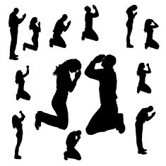Vector Silhouette Of People N374