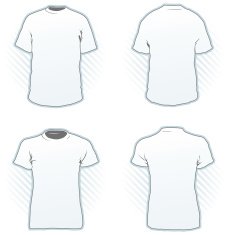 T-shirt design template set