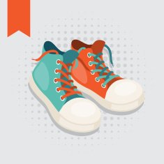 Pair of hipster gumshoes