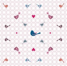 Seamless pattern with birds N13