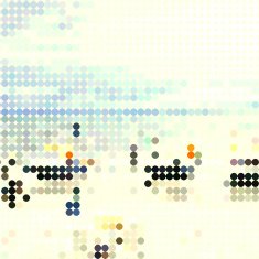 abstract colorful polka dots background