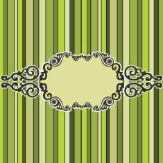 Creative vintage design on stripped background