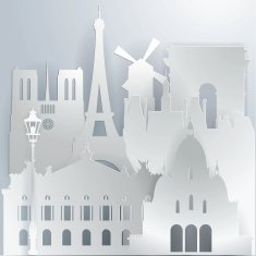Paper Paris monuments