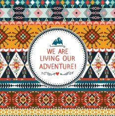 Hipster seamless colorful tribal pattern N3