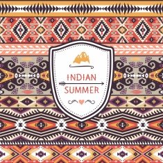 Ethnic print vector pattern background N5