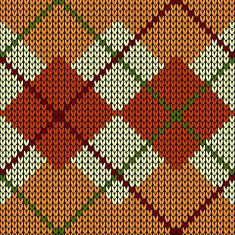Abstract knitted pattern Rhombuses N2
