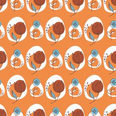 Cute floral seamless pattern background N67