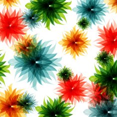 abstract colorful floral pattern background N13