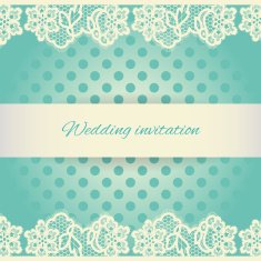 Wedding invitation Lace background with a place for text N2