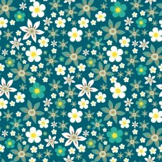 Seamless floral vector pattern - scandinavian style N9