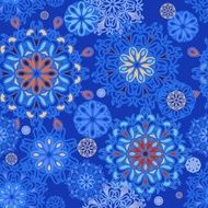 Seamless winter pattern with snowflakes N4