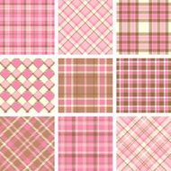 Pink plaid patterns