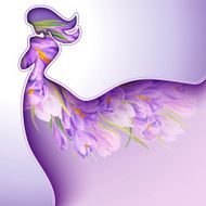 Beautiful young woman with flowers N7