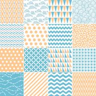 Set of abstract seamless patterns N25