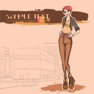Urban fashion City and people N23
