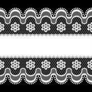 Old lace border abstract ornament Vector texture N4
