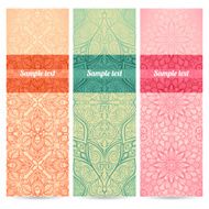 set of three banners
