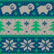 Scandinavian seamless knitted pattern N8