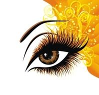 Abstract beautiful female eye