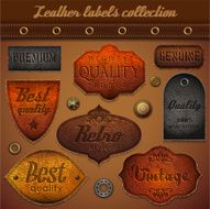 leather labels N4