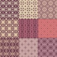 Set of seamless laced backgrounds N7