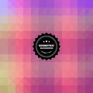 Retro vintage geometric background