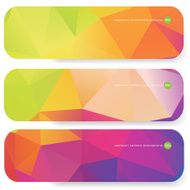 Abstract mosaic banners N12