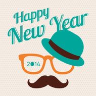 New Year hipster