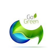 Vector go green abstract background