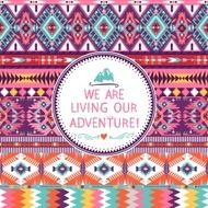 Hipster seamless colorful tribal pattern with geometric elements N3