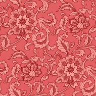 Ornamental floral wallpaper pattern N2