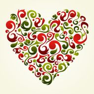 Valentines vintage love heart background