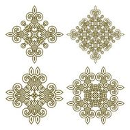 Set Stylized Aztec ornaments