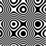 Abstract circles background Black and White Square Vector N2