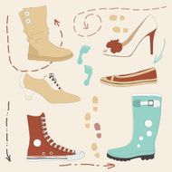 Set of Various Shoes N3
