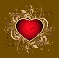 Abstract with heart N8
