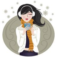 woman drink N2