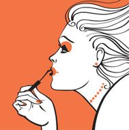 Fashion woman makeup