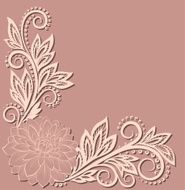 beautiful lace flower in the corner