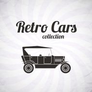 Retro cabriolet car vintage collection N5