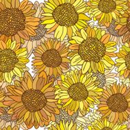 Cute floral seamless pattern background N68