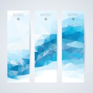 Abstract mosaic vertical banners set N47