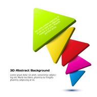 Colorful 3D triangle background N2