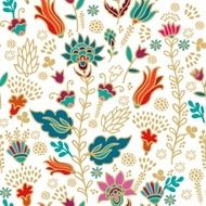 Seamless floral vector pattern N41